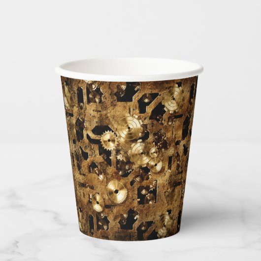 Cool Steampunk-ontwerp Papieren Bekers (Voorkant)