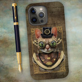 Cool Steampunk Oranje Tabby Cat Case-Mate iPhone Case