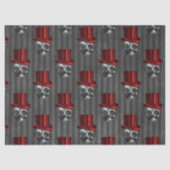 Cool steampunk schedel patroon tissuepapier (Voorkant)