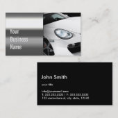 Cool Steel Mobile — Visitekaartje voor automatisch (Voorkant / Achterkant)