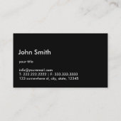 Cool Steel Mobile — Visitekaartje voor automatisch (Achterkant)