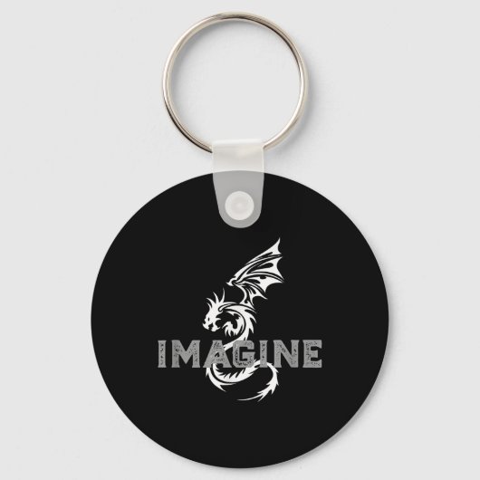 Cool Stel je Tattoo Dragon voor Sleutelhanger (Voorkant)