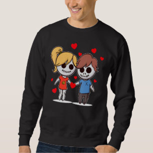 Cool Stel Verliefd Valentijnsdag Koppel Hart Trui