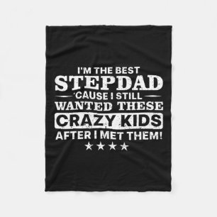 Cool Stepdad voor mannen vader Stap pap ouderschap Fleece Deken
