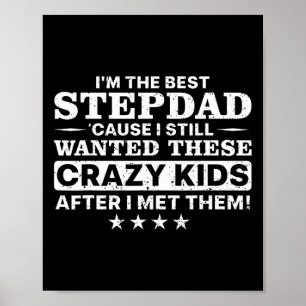 Cool Stepdad voor mannen vader Stap pap ouderschap Poster