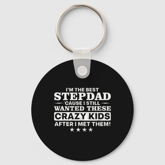 Cool Stepdad voor mannen vader Stap pap ouderschap Sleutelhanger (Voorkant)