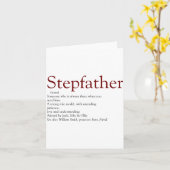 Cool Stepfather Stepdad Definition Fun Gray Kids  Kaart (Gele Bloem)