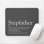 Cool Stepfather, Stepdad Definition Fun Grey Muismat (Met muis)