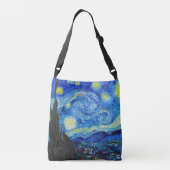 Cool Sterrennacht Vincent Van Gogh schilderij Crossbody Tas (Achterkant)
