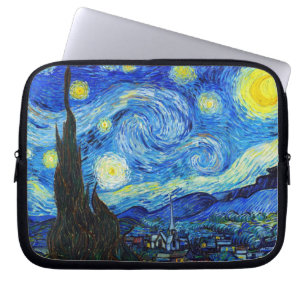 Cool Sterrennacht Vincent Van Gogh schilderij Laptop Sleeve