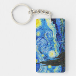 Cool Sterrennacht Vincent Van Gogh schilderij Sleutelhanger
