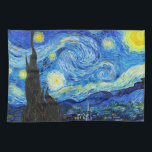 Cool Sterrennacht Vincent Van Gogh schilderij Theedoek<br><div class="desc">Sterrennacht van Vincent Van Gogh schildert de coole oude meesterkunst mooie retorde impressionisme pijn door levendige verzadigde kleur te schilderen mooie hoogwaardige landschapskunst met hoge resolutie na decoratie</div>