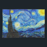 Cool Sterrennacht Vincent Van Gogh schilderij Theedoek<br><div class="desc">Sterrennacht van Vincent Van Gogh schildert de coole oude meesterkunst mooie retorde impressionisme pijn door levendige verzadigde kleur te schilderen mooie hoogwaardige landschapskunst met hoge resolutie na decoratie</div>