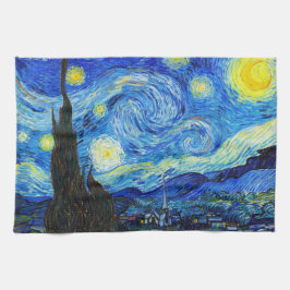 Cool Sterrennacht Vincent Van Gogh schilderij Theedoek