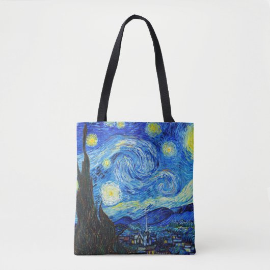 Cool Sterrennacht Vincent Van Gogh schilderij Tote Bag (Voorkant)