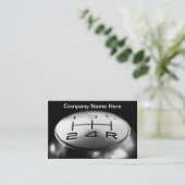 Cool Stick Shift Automotive Visitekaartje (Staand voorkant)