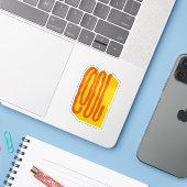 COOL STICKER (Laptop met iPhone)