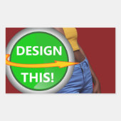 COOL! Stickers - Rechthoek Stickers - Blad van 4 (Voorkant)