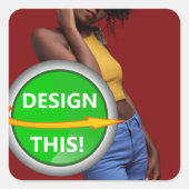 COOL! Stickers - Vierkante Stickers - Blad van 20 (Voorkant)