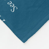 Cool stiefvader, definitie moderne blauwe stiefvad fleece deken (Hoek)