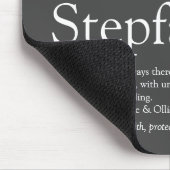 Cool stiefvader, stiefvader definitie Fun Gray Muismat (Hoek)