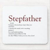 Cool stiefvader, stiefvader definitie leuk grijs m muismat (Voorkant)