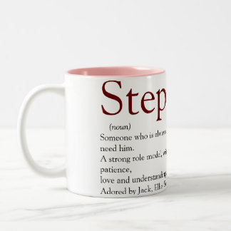 Cool stiefvader, stiefvader definitie leuk grijs r tweekleurige koffiemok