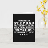 Cool stiefvader voor mannen vader stiefvader vader kaart (Gele Bloem)