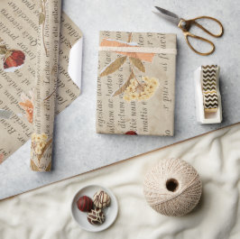 Cool  stijl Oude krant Gelukkig nieuwjaar Cadeaupapier