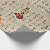 Cool  stijl Oude krant Gelukkig nieuwjaar Cadeaupapier (Hoek)