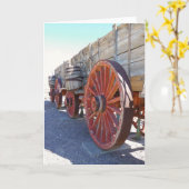 Cool  stijl Wagon Wenskaart! Kaart (Gele Bloem)