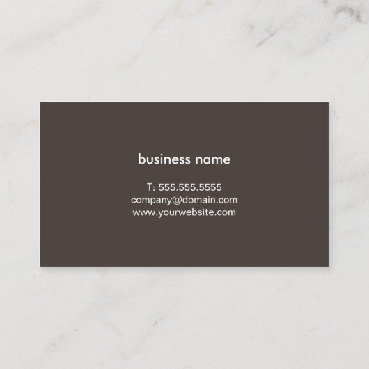 Cool Stijlvol bruin papier Textielconsultant Visitekaartje (Achterkant)
