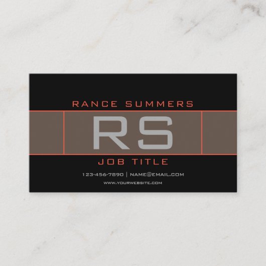 Cool stijlvol geometrisch visitekaartje (Voorkant)