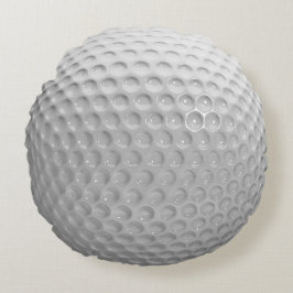 Cool Stijlvol Golf Sport Ball Textielpatroon Rond Kussen