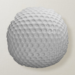 Cool Stijlvol Golf Sport Ball Textielpatroon Rond Kussen