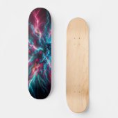 Cool Stijlvol Neon design Persoonlijk Skateboard (Voorkant)