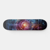 Cool Stijlvol Neon design Persoonlijk Skateboard (Horizontaal)