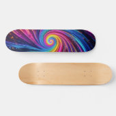 Cool Stijlvol Neon design Persoonlijk Skateboard (Horizontaal)