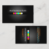 Cool / Stijlvolle fluorescerende diamanten Visitekaartje (Voorkant / Achterkant)