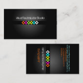 Cool / Stijlvolle fluorescerende diamanten Visitekaartje (Voorkant / Achterkant)