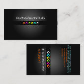 Cool / Stijlvolle fluorescerende diamantvormen Visitekaartje (Voorkant / Achterkant)