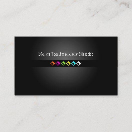 Cool / Stijlvolle fluorescerende diamantvormen Visitekaartje (Voorkant)