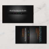 Cool / Stijlvolle fluorescerende stippen Visitekaartje (Voorkant / Achterkant)