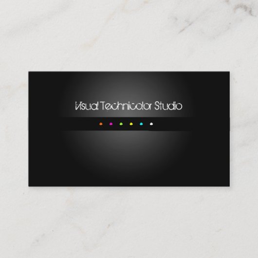 Cool / Stijlvolle fluorescerende stippen Visitekaartje (Voorkant)