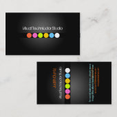 Cool / Stijlvolle fluorescerende stippen Visitekaartje (Voorkant / Achterkant)