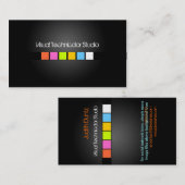 Cool / Stijlvolle fluorescerende vierkanten Visitekaartje (Voorkant / Achterkant)