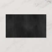 Cool Stijlvolle Headshot Black Velvet Achtergrond  Visitekaartje (Achterkant)