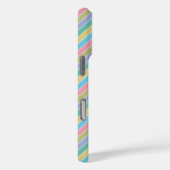 Cool Stijlvolle kleurrijke diagonaal gestreept mon Case-Mate iPhone Case (Achterkant / Rechts)