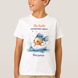 Cool Stijlvolle Springende Vis Persoonlijk T-shirt