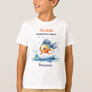 Cool Stijlvolle Springende Vis Persoonlijk T-shirt